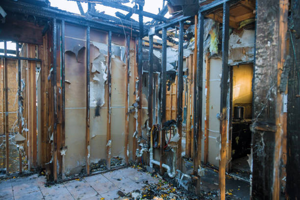 Professional Fire Damage Removal technician working in Washington, NJ